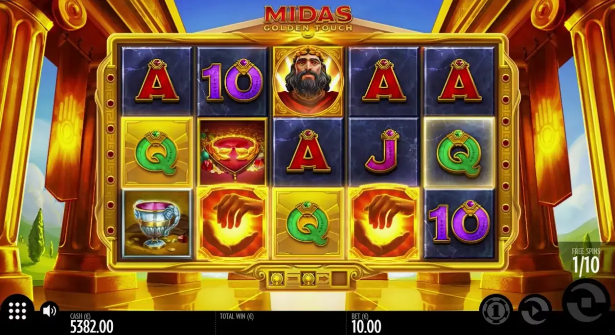 Демо-версия Midas Golden Touch