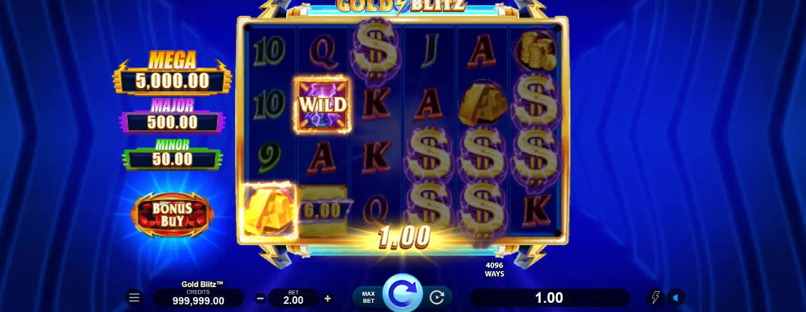 Основные характеристики Gold Blitz